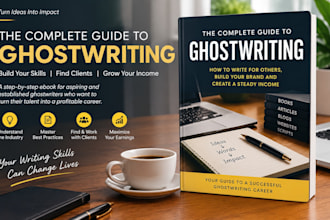 ghostwrite a complete engaging fiction ebook or novel