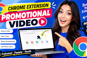 eyes catching video for your chrome extension promotion app lunching, software