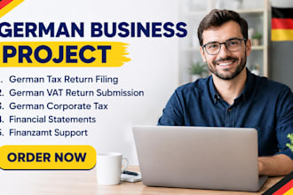 do german tax return, expat tax, vat return, corporate tax, financial statement
