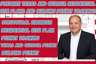 prepare texas and georgia residential site plans and building permit drawings