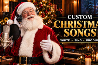 write and sing a custom christmas or new year song