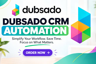setup dubsado crm, workflow, forms, and client automation