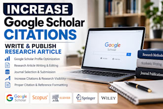 increase google scholar citations, write and publish research articles