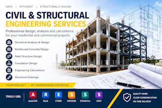design professional structural engineering design and calculation al ga ma ca md