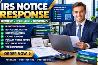 review your irs tax notice and prepare a professional response