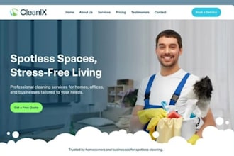 design cleaning website commercial cleaning janitorial cleaning website