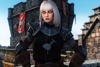 create and port custom skyrim mods with armor, weapons and characters