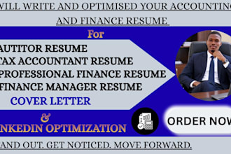 rewrite your accounting and finance resume