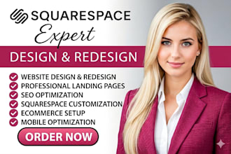 build custom squarespace website development, squarespace design and redesign