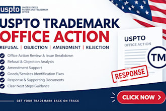 handle uspto trademark office action refusal objection amendment and rejection