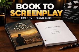 adapt your book or novel into a professional film or TV screenplay