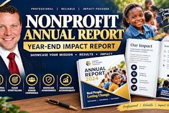 create nonprofit annual report year end impact report for nonprofit faster