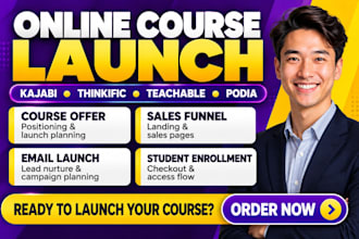 launch your online course with a sales funnel and enrollment system