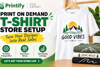 setup etsy pod store via printify etsy digital products etsy SEO