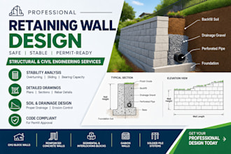 be your civil and structural engineer for retaining wall design