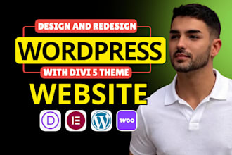 be your divi website expert, wordpres redesign divi design using divi builder 5