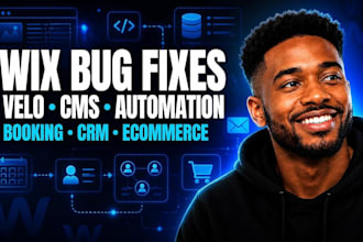 fix wix bugs wix velo code wix cms dynamic wix booking automation ecommerce crm