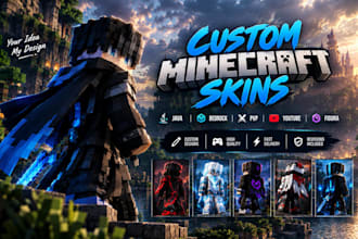 create minecraft skins, figura models and custom characters