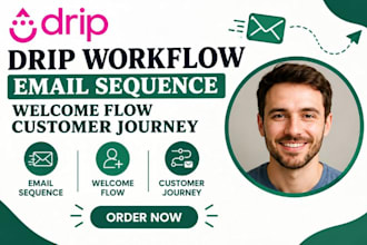 setup drip workflow drip email sequences drip welcome flow