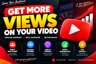 help increase genuine views on your video