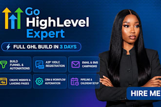 gohighlevel crm salesfunnel website automation ghl expert landing page a2p 10dlc