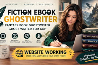 be fiction ebook ghostwriter fantasy book ghostwriter ghost writer for KDP