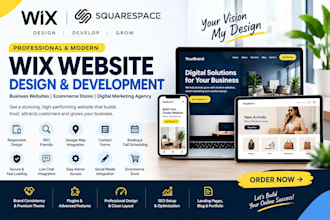 design a professional wix website, ecommerce store, SEO website