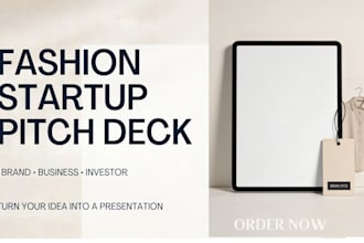 design a pitch deck for your startup or business