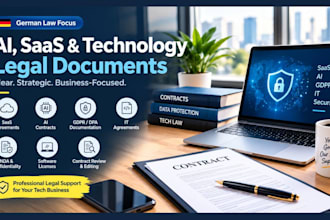 draft german ai contract, saas agreements, gdpr, dpa, and it contract