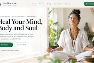 design wix spiritual website tarot astrology reiki wix holistic healing website