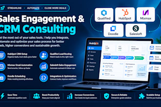 setup business scheduling software via qualified hubspot mixmax doodle salesloft