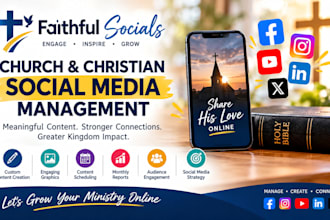 be your church, christain ministry faith based organization social media manager