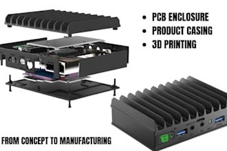 design pcb enclosure product casing for 3d printing prototyping manufacturing