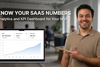 add analytics and a KPI dashboard to your saas mvp