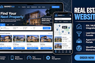 build wordpress real estate website with idx mls integration
