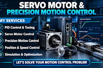 design servo motor controller, pid control and precision motion control system