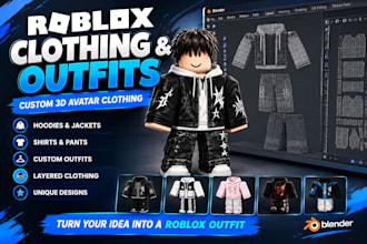 create custom roblox clothing, outfits and avatar items