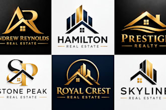 design a professional real estate realtor and property logo