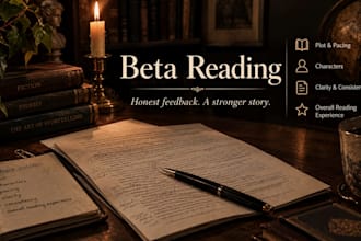 beta read your fiction and give honest feedback