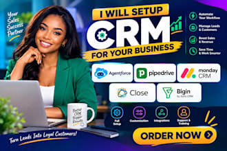 setup agentforce sales pipedrive monday CRM close bigin by zoho CRM