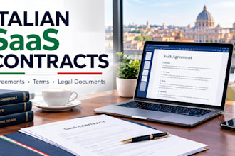 draft italian saas agreements, saas contracts, terms and legal documents