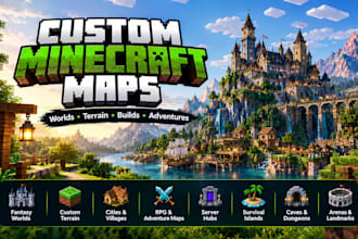 create, fix custom minecraft map, world, terrain, adventure map