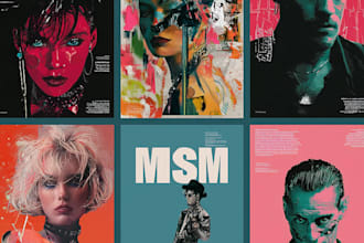 design artistic movie, event or party poster