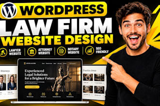 wordpress law firm website design, attorney website, elementor expert, legal SEO