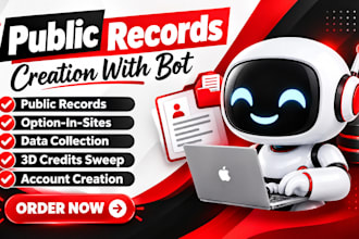 do public record creation and form filling with bot