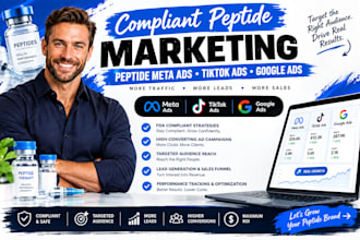 setup compliant peptide marketing peptide meta ads peptide tiktok ads google ads