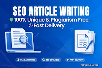 seo optimized high quality articles and blog posts
