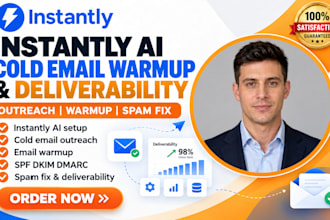setup instantly ai cold email warmup and fix email deliverability