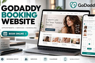 build a godaddy booking website for your service business