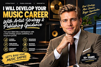 develop your music career with artist strategy publishing guidance